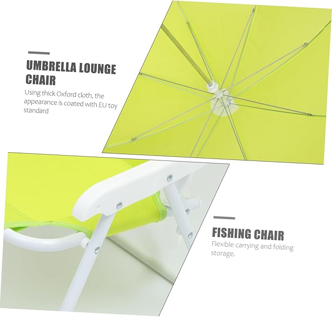 1set Multifunctional Boys and Girls Beach Chair Umbrella Lightweight Portable Outdoor Seat for Fishing Hiking and Beach Activities Ergonomic Design and Practical