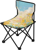 Bright Wildflowers Portable Camping Chairs Folding Chair - Durable Oxford Fabric Lightweight Iron Frame Easy Fold Design - Ideal for Outdoor Activities Camping Fishing and Travel
