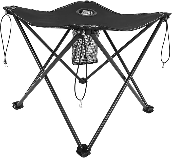 1pc Camping Table Picnic Table Cup Holders Portable Outdoor Folding for Camping Beach BBQ and Events