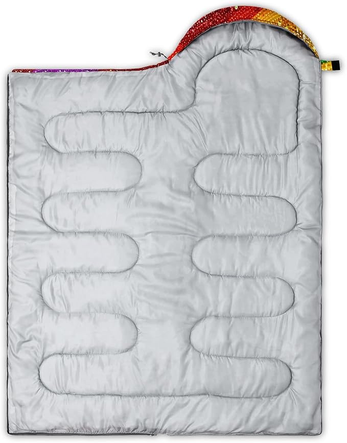 AILONEN Cartoon Camping Sleeping Bag for Boys Girls AdultsLightweight &amp Waterproof3 Season Warm &amp Cold WeatherPortablePrinted Sleeping BagTravelingCampingHiking