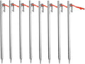 Titanium Tent Stakes Heavy Duty 9.8 inch Camping Tent Pegs (8)