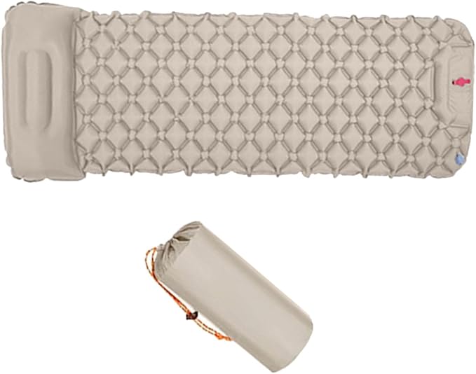 Outdoor Inflatable Mattress Light Weight Hiking Sleep Pad with Pillow Travel Mat Folding Bed for Travel Hiking Mat Folding Bed