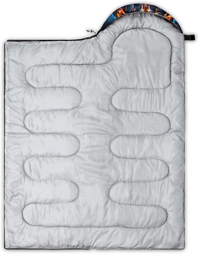 HOSIMA Dear Hunting Pattern Cold Weather Sleeping Bags for Kids AdultsBlack Light Weight Waterproof Sleeping Bags for Outdoors Hiking.