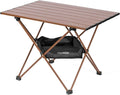 Alpcour Portable Camping Table – Lightweight Compact Folding Side Table in a Bag with Aluminum Top &amp Heavy Duty Hinge for Easy Travel &amp Storage – Great for Outdoor BBQ Backpacking Tailgate