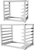 6 Tier Bun Pan Rack Aluminum Bakery Rack for Half or Full Sheets Commercial Dough Pizza Baking Tray Racks Storage Cooling Rack Bread Baking Equipment For Home Restaurant Kitchen (6 Tier)