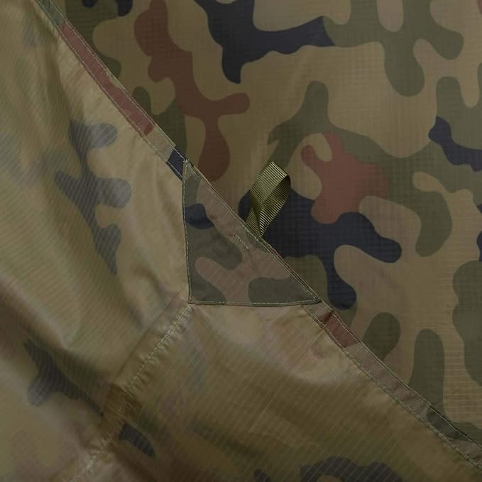 Helikon-Tex SuperTarp Small - Polyester Ripstop Tarp - Tarp - PL Woodland - Outdoor Bushcraft Hunting Survival