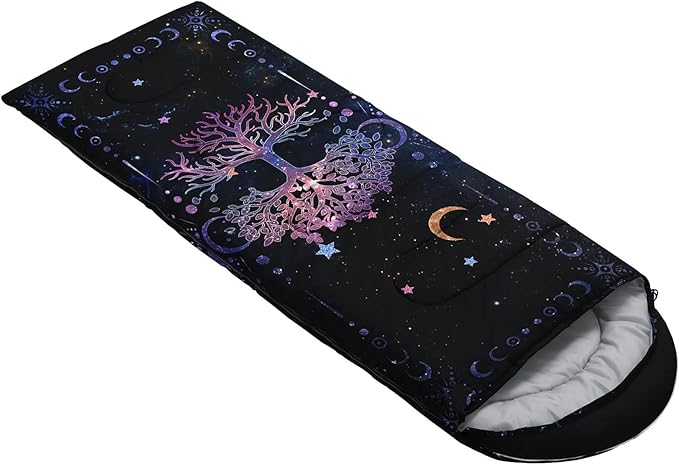 Kids Sleeping Bag for Boys GirlsCute Puppy Print-Lightweight Warm Portable Outdoor Indoor-Waterproof Cold Weather Resistant Sleeping Bag for Camping Hiking