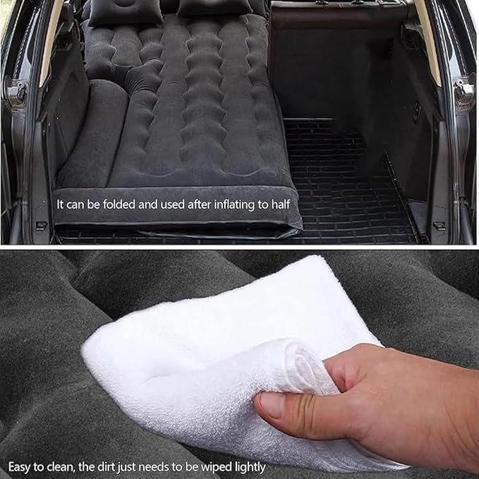 Car Air Mattresses for Honda CRV 2017 2018 2019 2020 2021Inflatable Bed Mattress with Electric Air Pump Portable Sleeping Pad for Travel Camping Trunk &amp Back SeatBlack