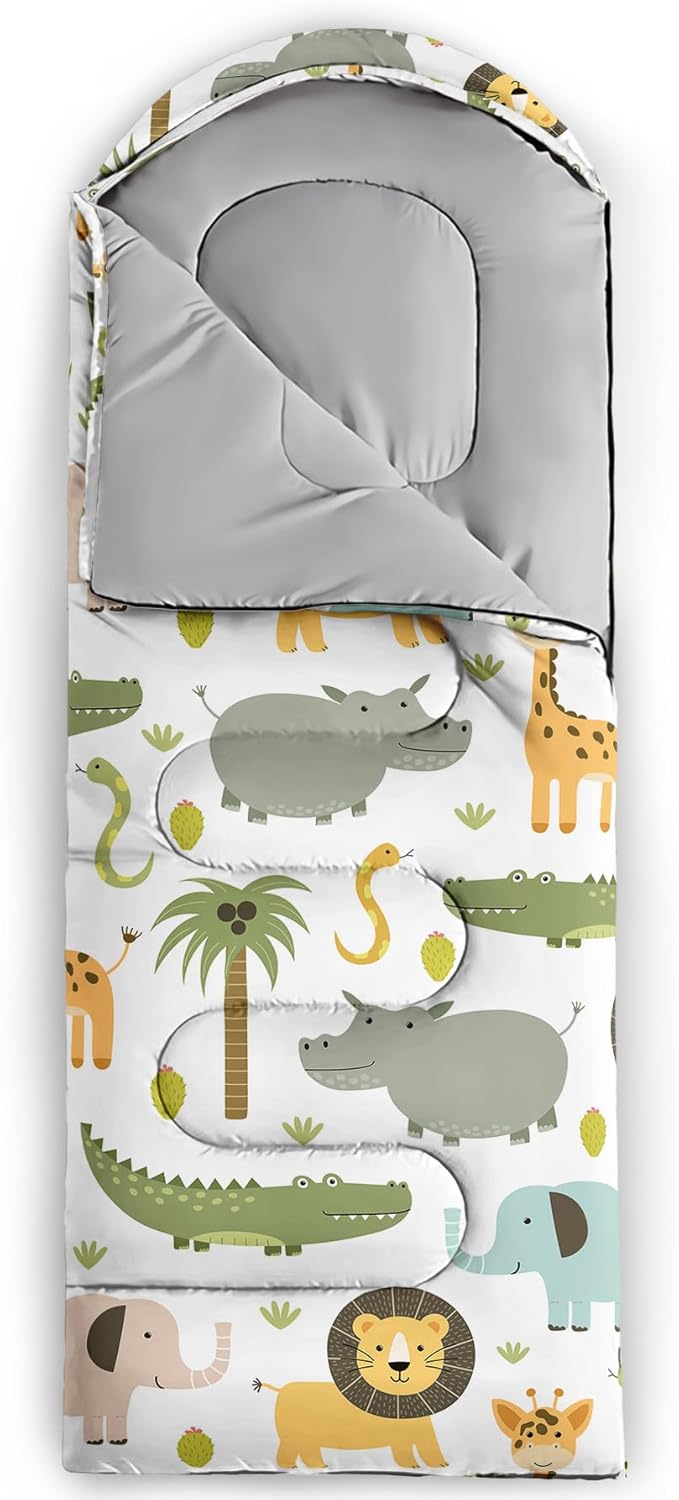 Axolotl Unicorn Sleeping Bag for Kids Boys Girls–Lightweight Warm Cold Weather Sleeping BagsWaterproof Portable Sleeping Bag with Compression Sack for Camping Backpacking Outdoor Indoor