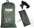 DD Hammocks - DD Tarp 5x5 - Olive Green (16ft x 16ft) - 100% Waterproof Lightweight &amp Multifunctional Rainfly Extra Large Tarp Tent Group Shelter for Camping Day Trips Adventure &amp Scouts