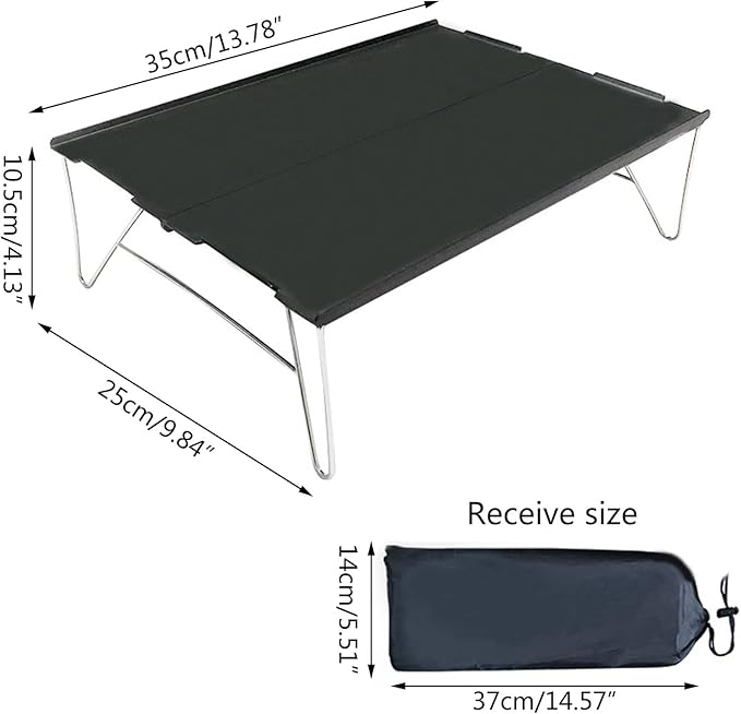Camping Table Camping Table Portable Folding Camping Side Table Aluminum Tables Top Waterproof Travel Table Fold Up Table