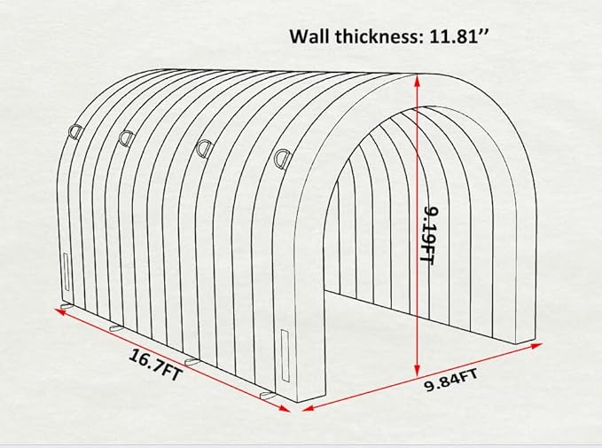 SAYOK 16.7FT Inflatable Tunnel Sport Tunnel Entrance Inflatable Football Tunnel Tent with Blower for Event Exhibition Promotion(Blue 16.7ft x 9.84ft x 9.19ft)