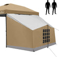 KAMPKEEPER 2 Person Canopy Side Tent Camping Tent for 10x10 Canopies Easy Up Cube Tents Gazebo Room with Mesh Window for Camping Storage Events(Canopy Not Included)
