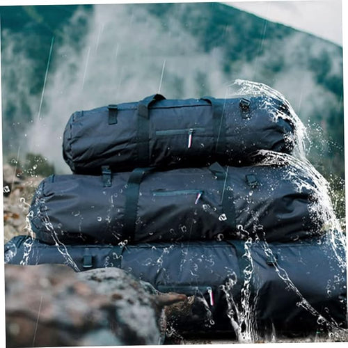 1PC Tent Bag Waterproof Zipper Duffel Bag with Handles 30x10x10 Inch 20KG Heavy Loading Foldable Anti-Theft Camping Tent Storage Bag Carrying Case