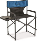 Guide Gear Oversized Tall Director’s Camp Chair Portable Folding 500-lb. Capacity Blue/Black