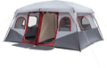 9zH&ampK 10 Person Camping Tent Waterproof Windproof Family Tent Dome Tent Portable Large Pop Up Tent with Easy Setup for Camping &amp Hiking Mountaineering Two Doors for Separated Room 13.29x10