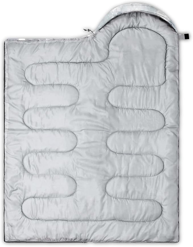 QOOMO Camping Sleeping Bags3 Season Warm &amp Cool WeatherLightweightWaterproof Sleeping Bags for Adults &amp KidsTravelingand OutdoorsCamping Gear Equipment