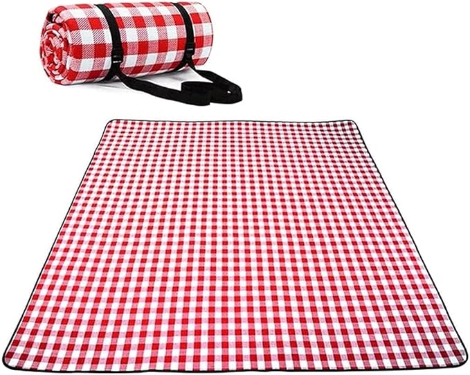 Blanket Sand Proof &amp Outdoor Picnic Blanket - Water Resistant Large Mat for Camping or Travel. Washable Foldable Easy Carry Compact Tote Bag