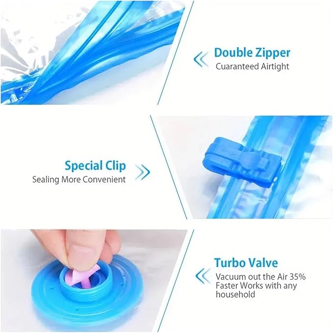 Vacuum Storage Compression Bag Clothes Storage Bag Travel Artifact Vacum Storage Bag High Capacity Luggage Vacuum Pumping Bag