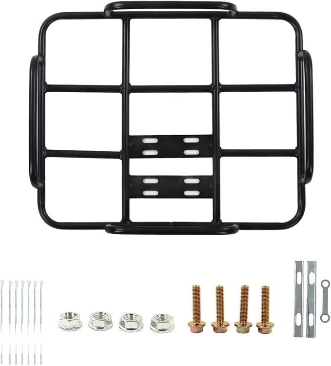 Delivery Food Bag Rack Food Delivery Box Rack Rear Grille 80kg Loading Delivery Food Box Bracket Universal for Motorcycle Electric (Type 1 52/42 ID)
