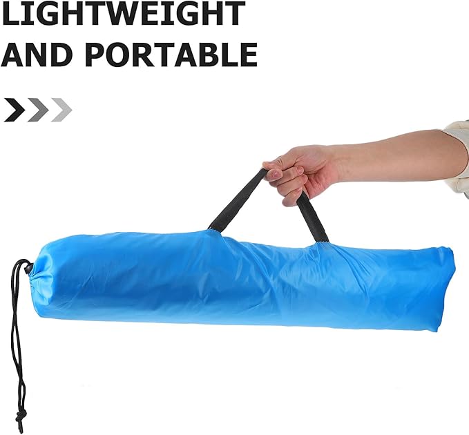Luxshiny Two Person Winter Backpacking Tent Single Layer Lightweight Sky Blue Outdoor Shelter for Hiking Beach Park Recreation