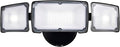40W Flood Lights Outdoor 3800LM LED Security Light Fixture Exterior LED Flood Lights with 3 Adjustable Heads 5000K ETL Water Resistant for Garage Yard Porch Wall/Eave Mount (Black)