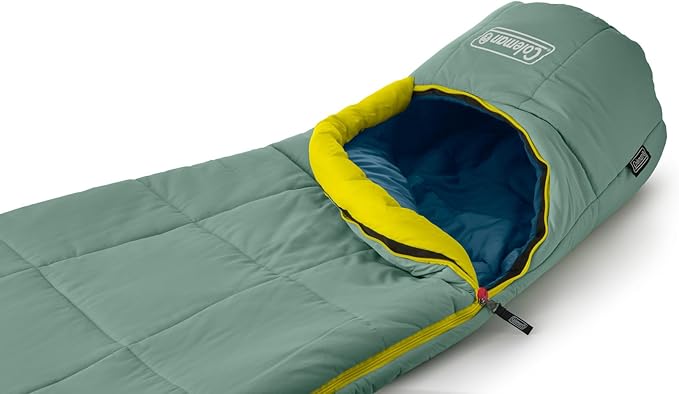 Coleman Big Bay 0/20/40°F Cold-Weather Sleeping Bag Adult Mummy Sleeping Bag with Headrest Foot Ventilation &amp Storage Sack Big &amp Tall Options