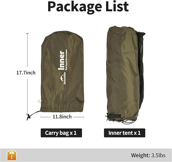 Naturehike Ranch Fire Teepee Tent Cold Weather Winter Hot Tent with Stove Jack 4-6 Person Waterproof Windproof 4 Season Tents for Camping