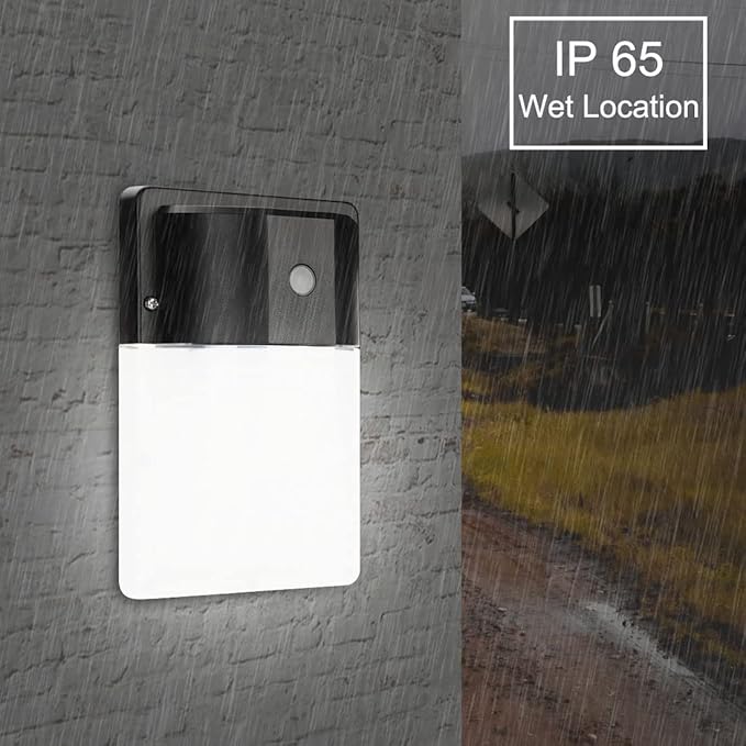 kadision LED Wall Pack Light with Dusk to Dawn Photocell 13W 1430lm 5000K 100-277V IP65 Waterproof Outdoor Security Lights ETL Listed 4-Pack