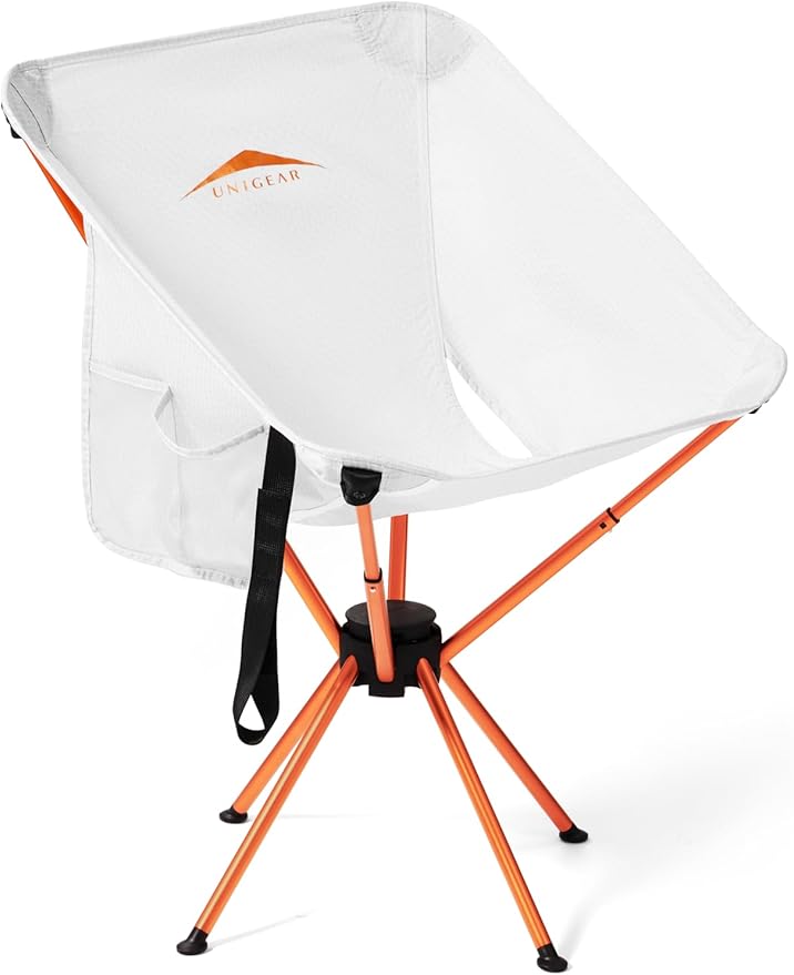 Unigear Compact Camping Chair for Adults Lightweight Portable Folding Chair 2.6lb 3 Steps Easy Setup &amp Fold for Outdoor Hiking Fishing Travel Backpacking