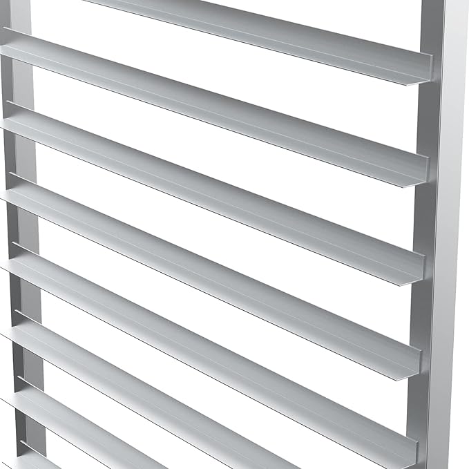 VINGLI 10-Tier Full/Half Sheet Pan Rack Aluminum Bakery Rack Speed Bakers Rack with Lockable Wheels for Home Commercial Kitchen Restaurant Cafeteria Dessert Shop 20 W x 26 D x 38 H