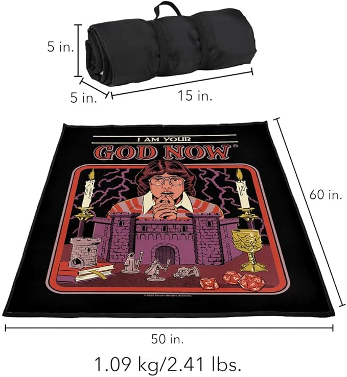 LOGOVISION Steven Rhodes I am Your God Now Outdoor Blanket for Picnic Beach Camping Park Tailgate 50x60