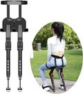 Chairless Wearable Invisible Chair Adjustable Wearable Chair Invisible Seat Invisible Chair Wearable Exoskeleton Human Portable Leg Ergonomics Lightweight Seat Bear Up to 150kg (Black)