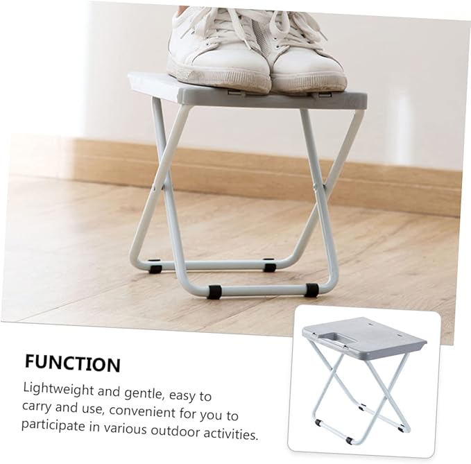 BESPORTBLE 1pc Foldable Outdoor Chair Portable Non- Stool for Balcony and Lightweight Design for Camping and Outdoor Activities and Materials Easy to Store and Carry