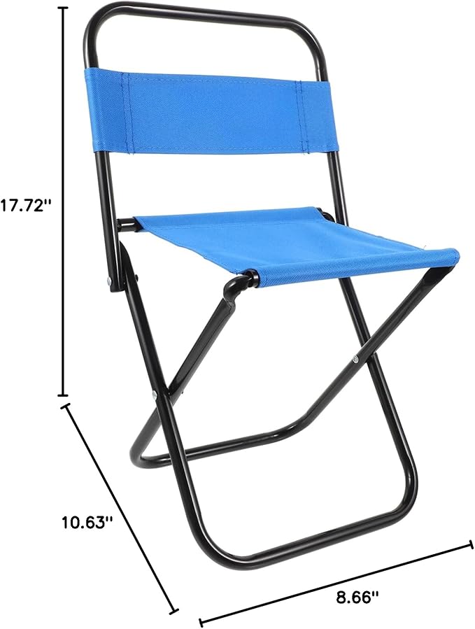 Kisangel Portable Folding Chair for Camping Fishing Outdoor Lightweight Compact Easy to Carry