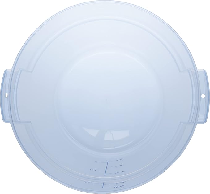 Carlisle FoodService Products Storplus Round Food Storage Container with Stackable Design for Catering Buffets Restaurants Polypropylene (Pp) 18 Quart Clear