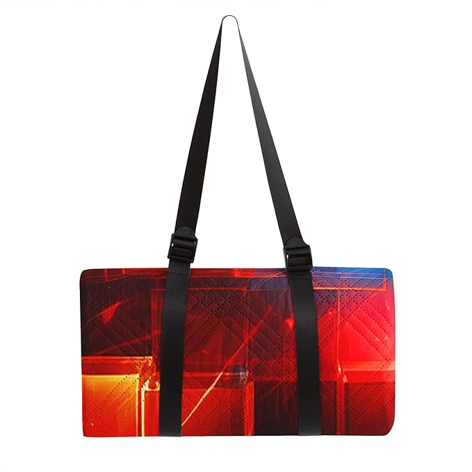Outdoor Picnic Blanket Portable Ultrasonic Waterproof Picnic 3D Blocks Printed Camping Beach Mat for Sand and Wet Grass Hiking (3D Blocks S