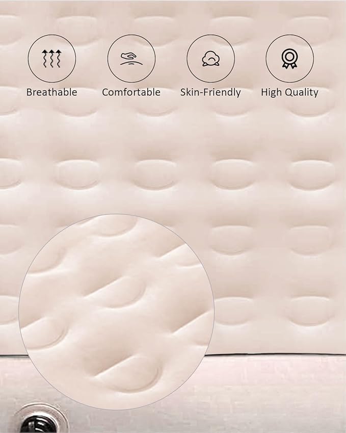 MIROZO Air Mattress Camping Bed 10inch Ultra Thick for SUV Air Mattress for Jeep JK JL JKU JLU Unlimited 4 Door Ford Bronco 2021 2022 Subaru Forester 1998-2023 Toyota 4runner（Beige）