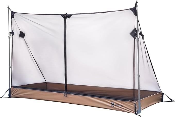 OneTigris Solo Mesh Tent Ultralight Screen House with 3000 Waterproof Bathtub Floor for Camping Hiking Backpacking Traveling Fishing Patio