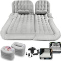 3 in 1 Car Air Mattress SUV Mattress for Back Seat Cargo Area Car Mattress with Electric Air Pump-2 Support Fillers &amp 2 Pillows Fits SUV|MPV|Sedan|Minivan for Road Trip Camping Grey
