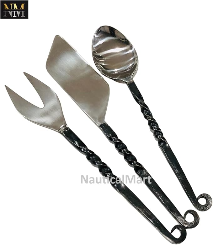 Dining Set Feasting Utensils with 3 pieces Cutlery Knife Fork Spoon Decoration Cutlery Medieval Viking