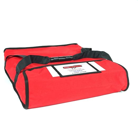 Heated Pizza Delivery System 16 2-Pie Bag Red