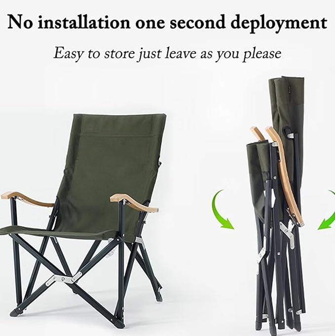 Home Leisure Chair Outdoor Picnic Portable Folding Lounge Chair Beach Fishing Camping Folding Chair Spacious and Comfortable Lightweight