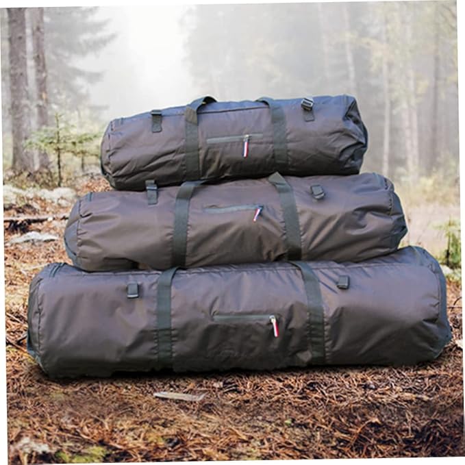 1PC Tent Bag Waterproof Zipper Duffel Bag with Handles 35x12x12 Inch 20KG Heavy Loading Foldable Anti-Theft Camping Tent Storage Bag Carrying Case.
