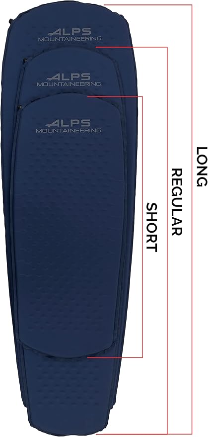 ALPS Mountaineering Agile Self-Inflating Air Pad Short - Navy