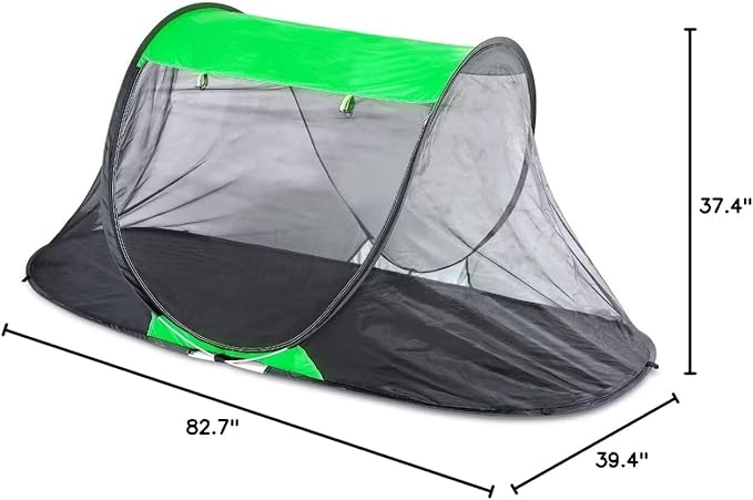 1 Person Pop-up Mosquito Tent for Camping - Breathable &amp Fine Mesh Camping Bug Screen Net with Carry Bag 7.5ft Instant Portable Screen Tent for Adults Men Women Summer Hiking
