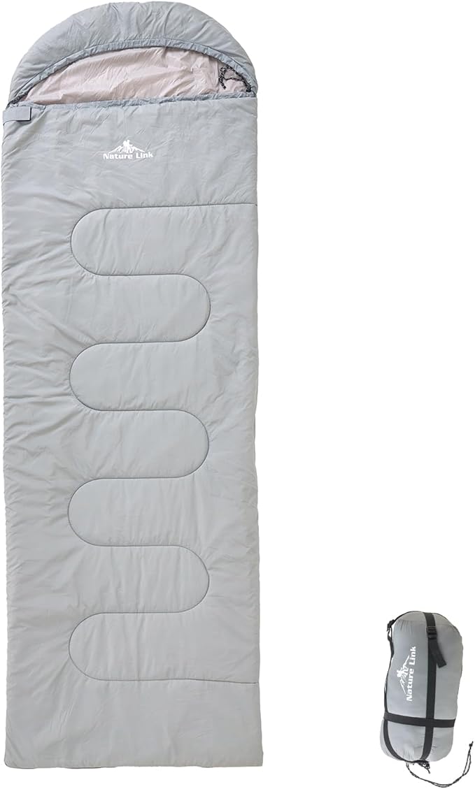 Lightweight Sleeping Bag 2.43lbs Backpacking Sleeping Bag 46℉-59℉ Nylon Shell and Lining Waterproof Compact Ultralight Sleeping Bag for Backpacking Camping Hiking