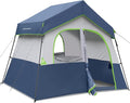 HIKERGARDEN 6-8 Person Camping Tent - Portable Family Cabin Tent for Camp Windproof Fabric Camp Tent Outdoor for Hiking Backpacking Traveling