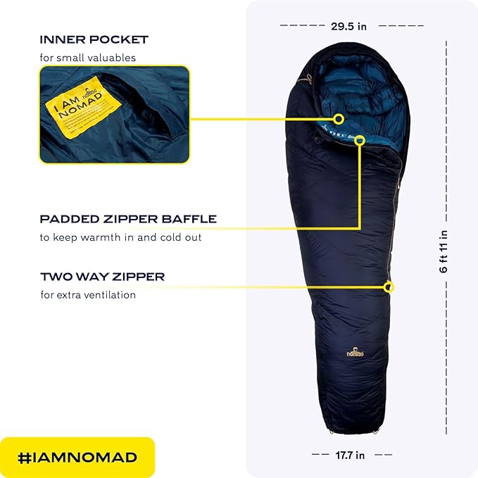 NOMAD Orion 400 Sleeping Bag - Ink (SLOR40FUS)