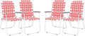 Patio Lawn Webbed Folding Chairs Set of 2/4-Beach Portable Dining Chairs for Outdoor Yard Garden Camping BBQ Picnic